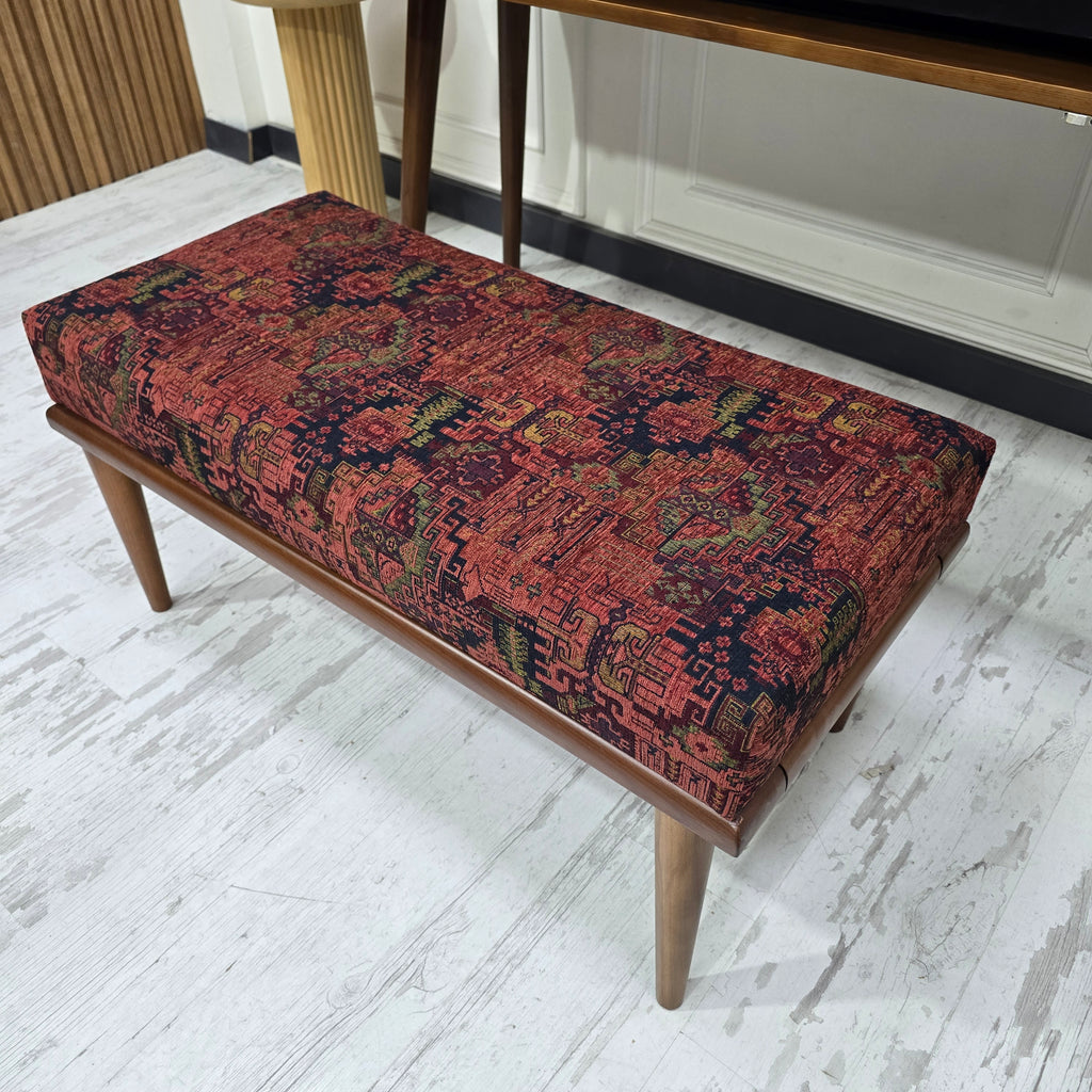 Long Upholstered Piano Bench – Ottoman Bench, Vanity Stool, Entryway Bench, Bedroom Seating & Living Room Furniture