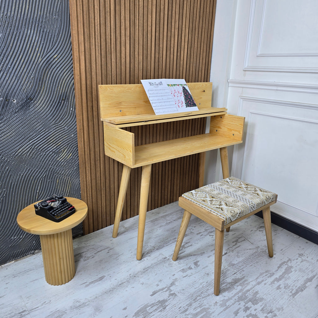 Custom Size Solid Wood Piano Stand – Handmade Digital Piano & Keyboard Furniture