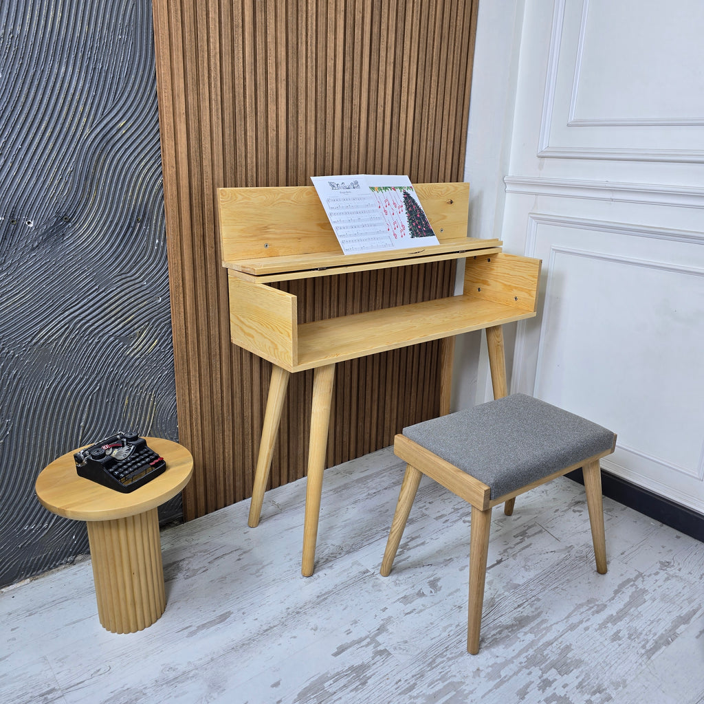 Custom Size Solid Wood Piano Stand – Handmade Digital Piano & Keyboard Furniture