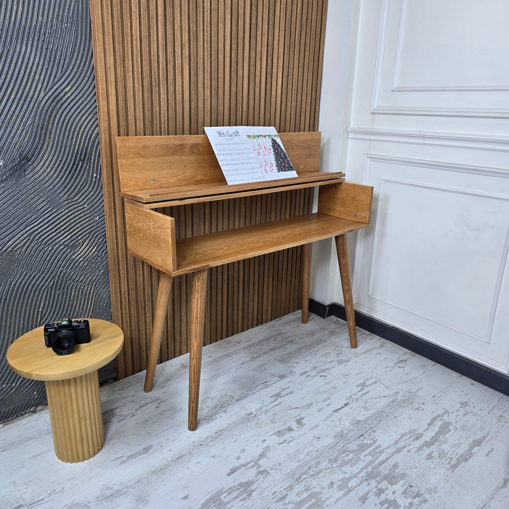 Handmade Wood Piano Stand, Wood Piano Stand with Drawer, Digital Keyboard Stand, Kids Piano, Personalized Piano Stand,Valentine's Day gift