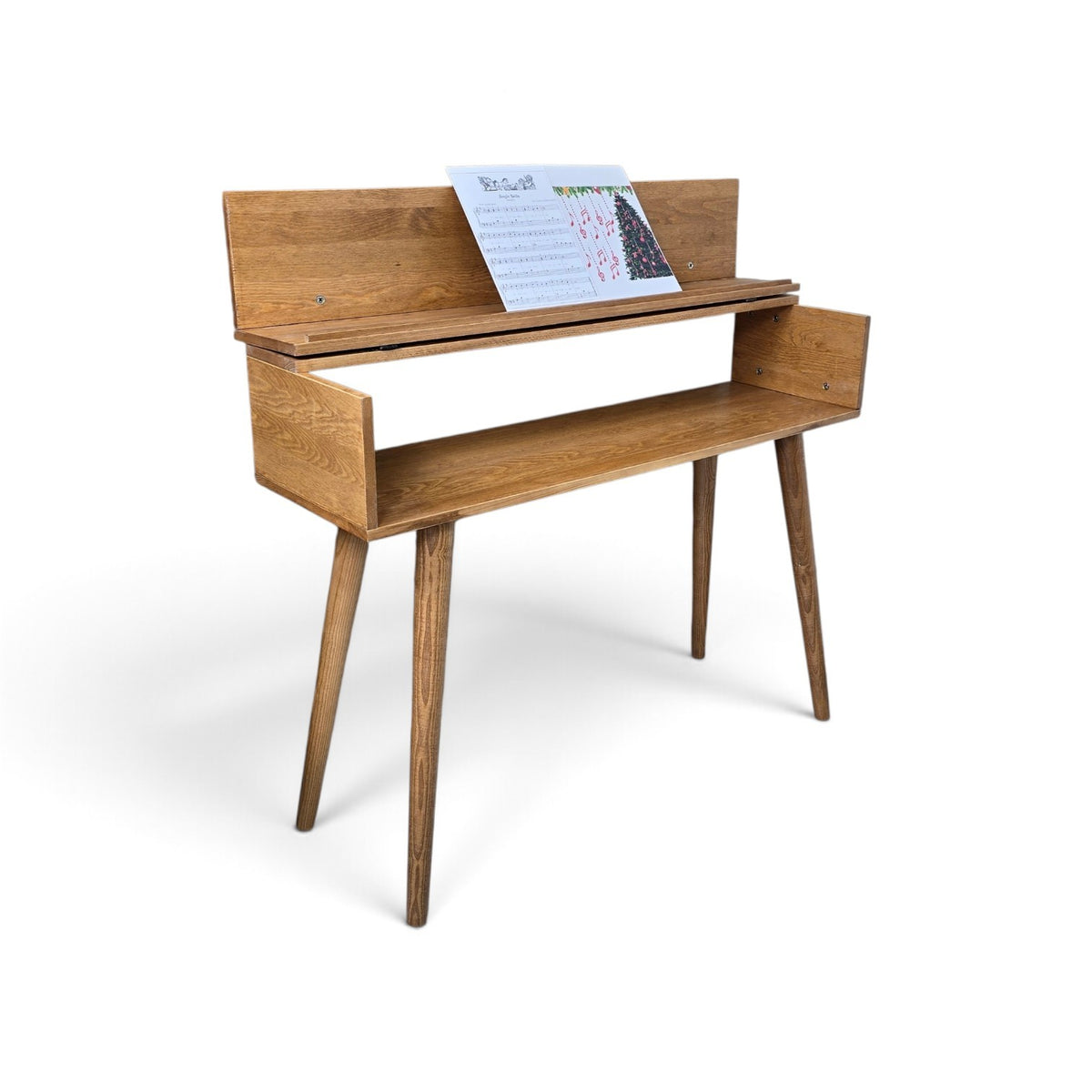Handmade Wood Piano Stand, Wood Piano Stand with Drawer, Digital Keyboard Stand, Kids Piano, Personalized Piano Stand,Valentine's Day gift