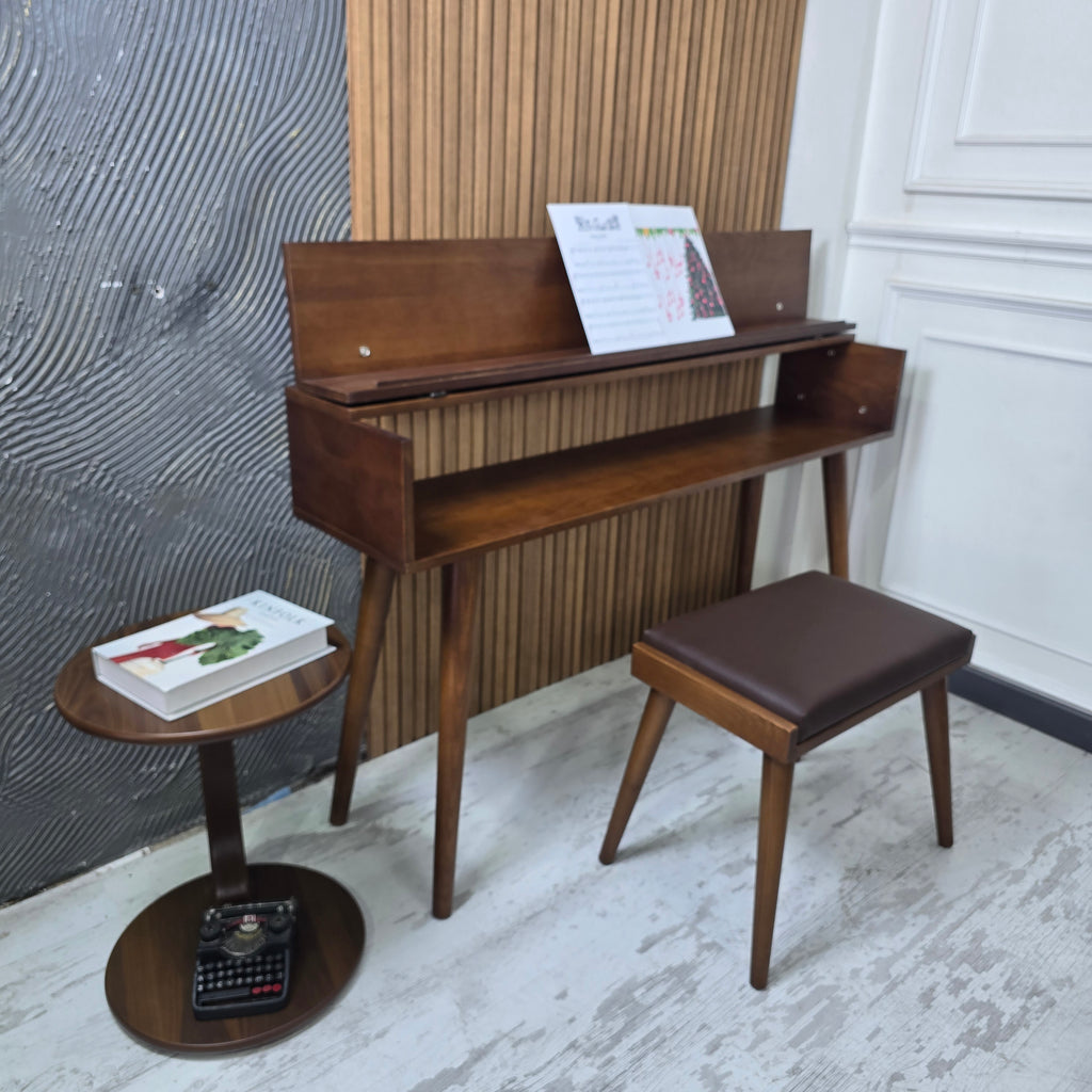 Handmade Wooden Piano Stand, Solid Wood Keyboard Stand, Modern Music Furniture, Custom Piano Table, Studio & Home Déco