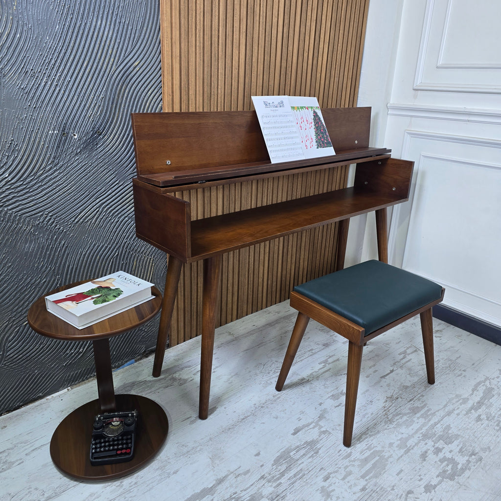 Handmade Wooden Piano Stand, Solid Wood Keyboard Stand, Modern Music Furniture, Custom Piano Table, Studio & Home Déco
