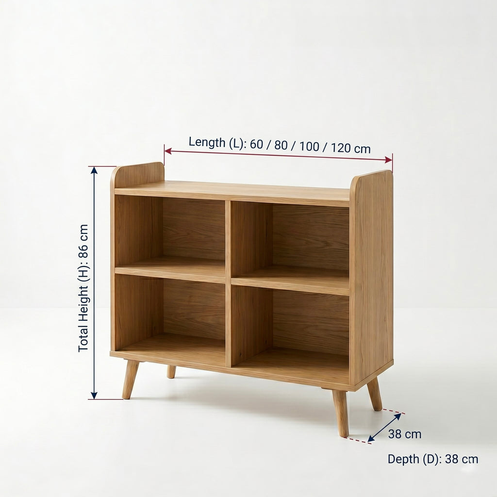 Solid Wood Record Player Stand, Vinyl Record Storage Cabinet, Turntable Stand, Mid Century Media Console, LP Storage Shelf
