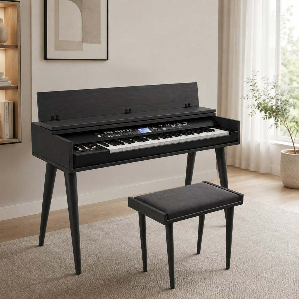 Custom MDF Digital Piano Stand – Made-to-Measure Keyboard Furniture Console