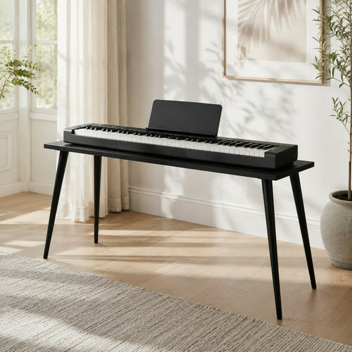 Custom MDF Digital Piano Stand – Made-to-Measure Keyboard Furniture Console