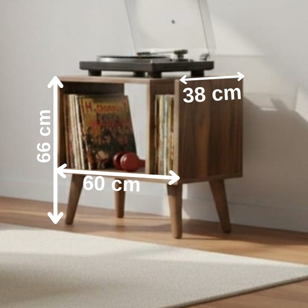 Compact Record Player Stand – 60 cm Turntable Stand for Vinyl & Audio Setup