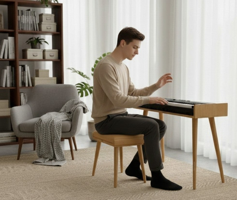 MDF Piano Stand, Digital Piano Stand, Keyboard Stand, Electric Piano Furniture, Piano Keyboard Table, Modern Music Stand, Home Studio