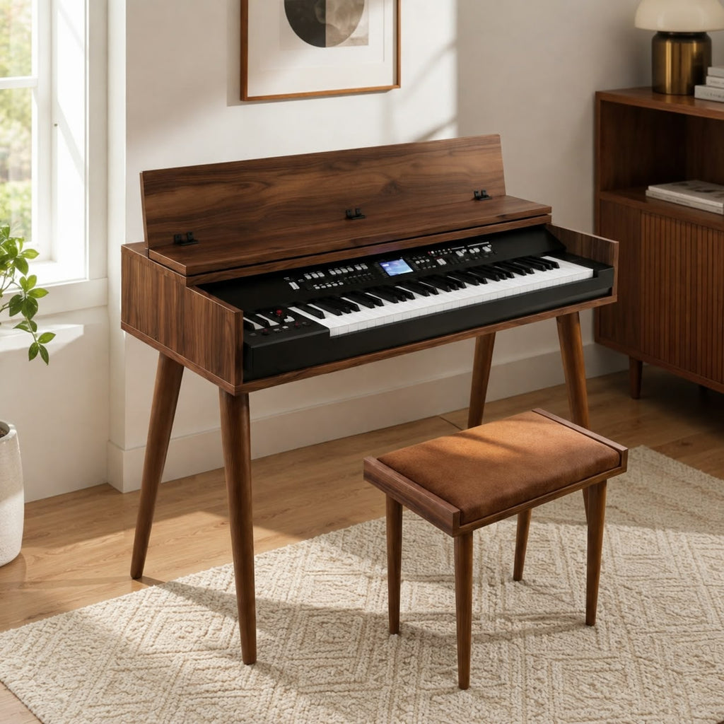 Custom MDF Digital Piano Stand – Made-to-Measure Keyboard Furniture Console
