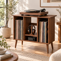55 cm Record Player Stand with Vinyl Storage – Compact Turntable Stand & LP Organizer