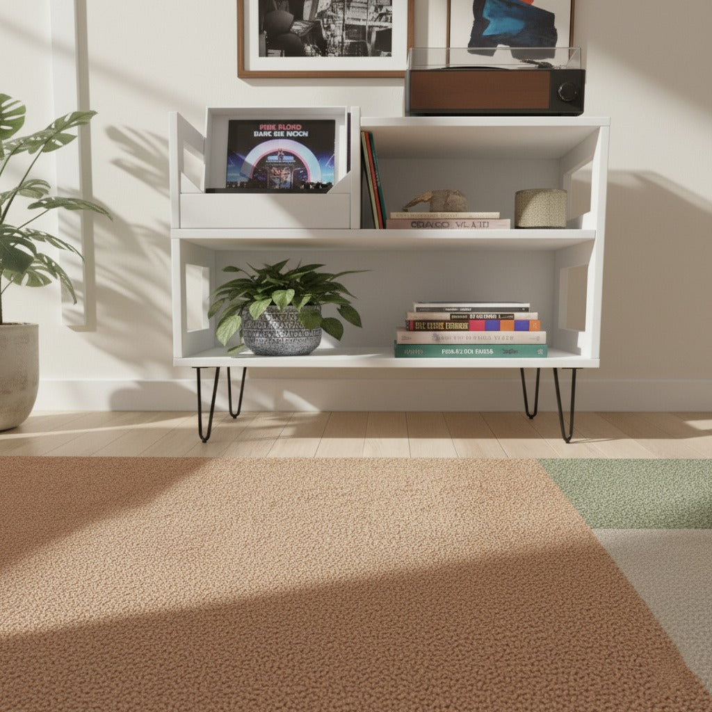 レコードプレーヤー用トールスタンド（レコード収納付き）– 高さ80cm ターンテーブルスタンド＆LPオーガナイザー