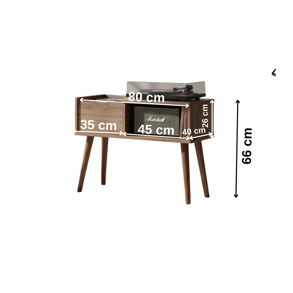 Record Player Stand – 80 cm Turntable Table for Your Vinyl Listening Space