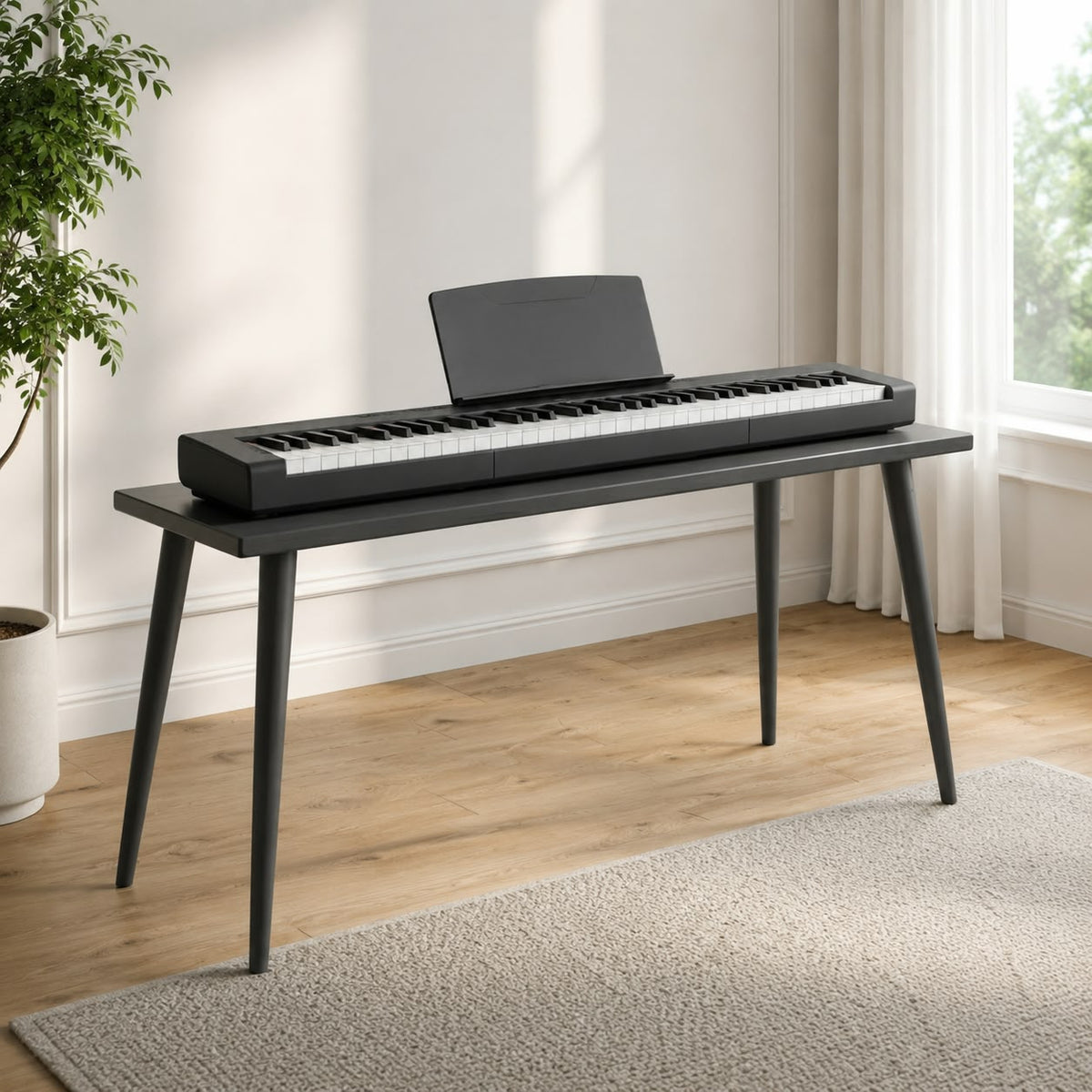 Custom MDF Digital Piano Stand – Made-to-Measure Keyboard Furniture Console