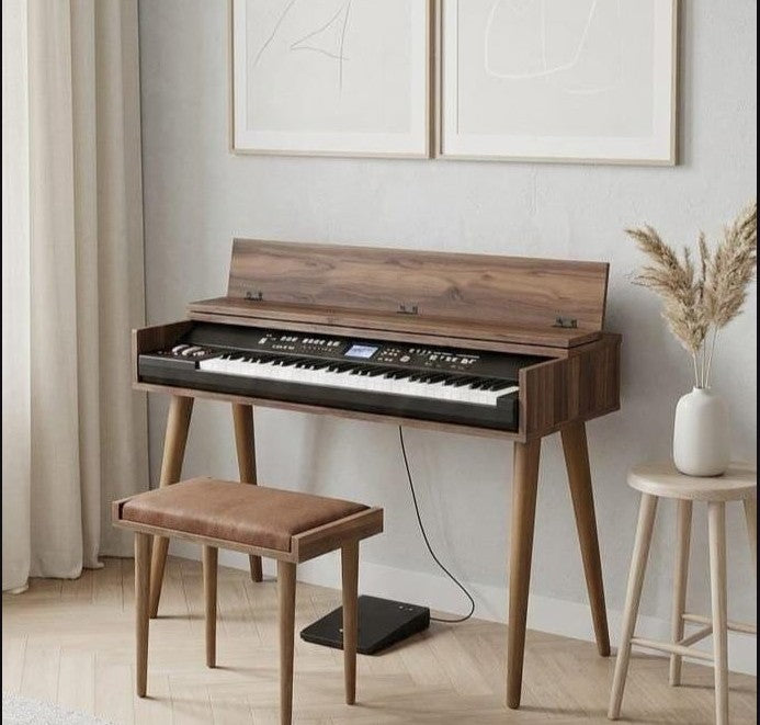 MDF Piano Stand, Digital Piano Stand, Keyboard Stand, Electric Piano Furniture, Piano Keyboard Table, Modern Music Stand, Home Studio
