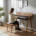 Custom Piano Stand, Digital Piano Stand, Keyboard Stand, MIDI Keyboard Desk, 88 Key Piano Furniture, Modern Walnut Music Stand, MDF Hasan