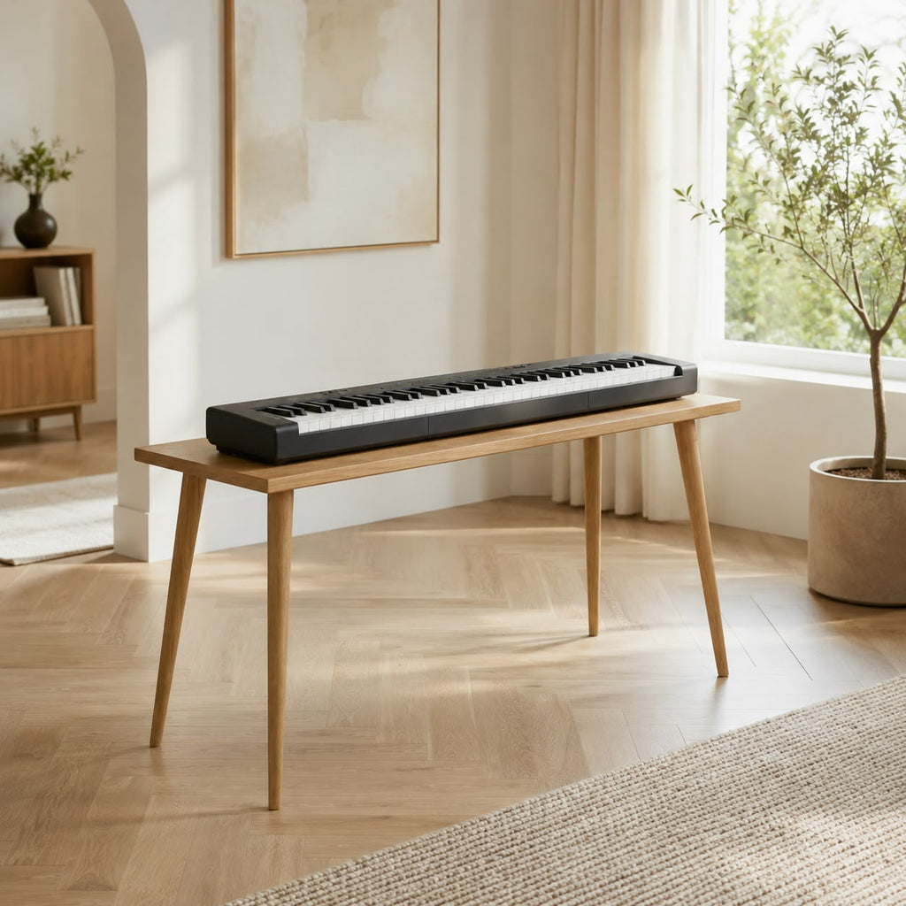 Custom MDF Digital Piano Stand – Made-to-Measure Keyboard Furniture Console