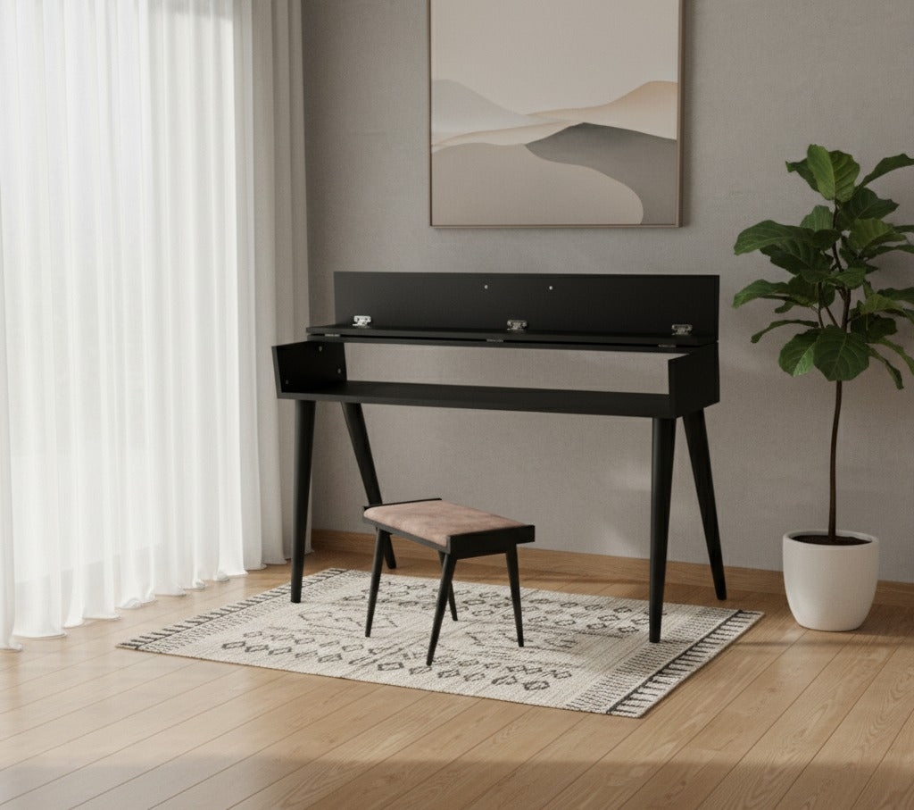 Modern Piano Stand – Digital Keyboard Stand, Minimalist MDF Piano Furniture & Music Room Console