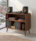 Record Player Stand with Vinyl Storage – Modern Turntable Console & LP Organizer