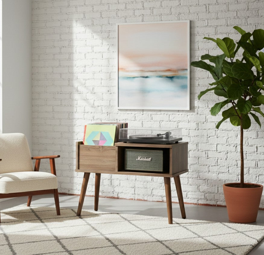 Record Player Stand – 80 cm Turntable Table for Your Vinyl Listening Space