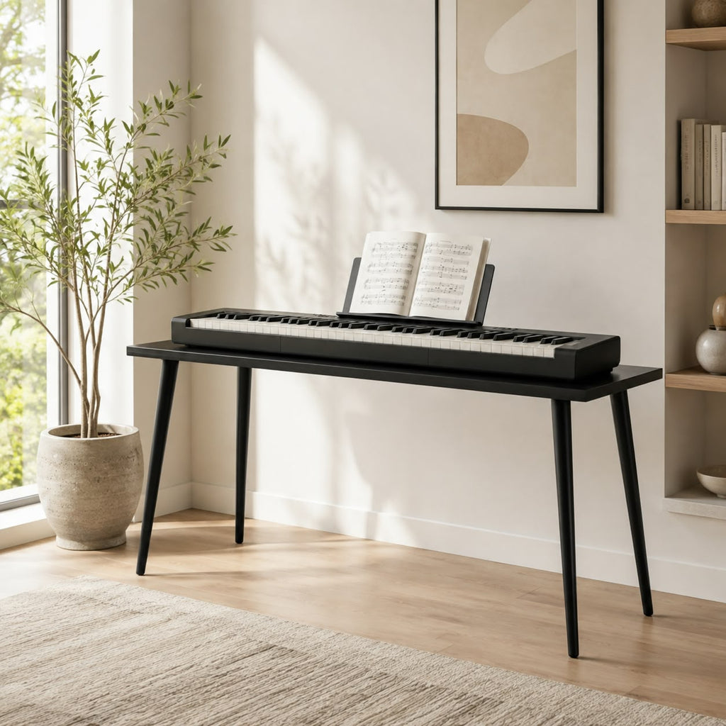 Custom MDF Digital Piano Stand – Made-to-Measure Keyboard Furniture Console