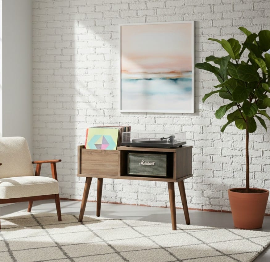 Record Player Stand – 80 cm Turntable Table for Your Vinyl Listening Space
