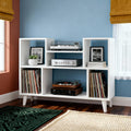 Tall Record Player Stand with Vinyl Storage – Turntable Cabinet & LP Organizer