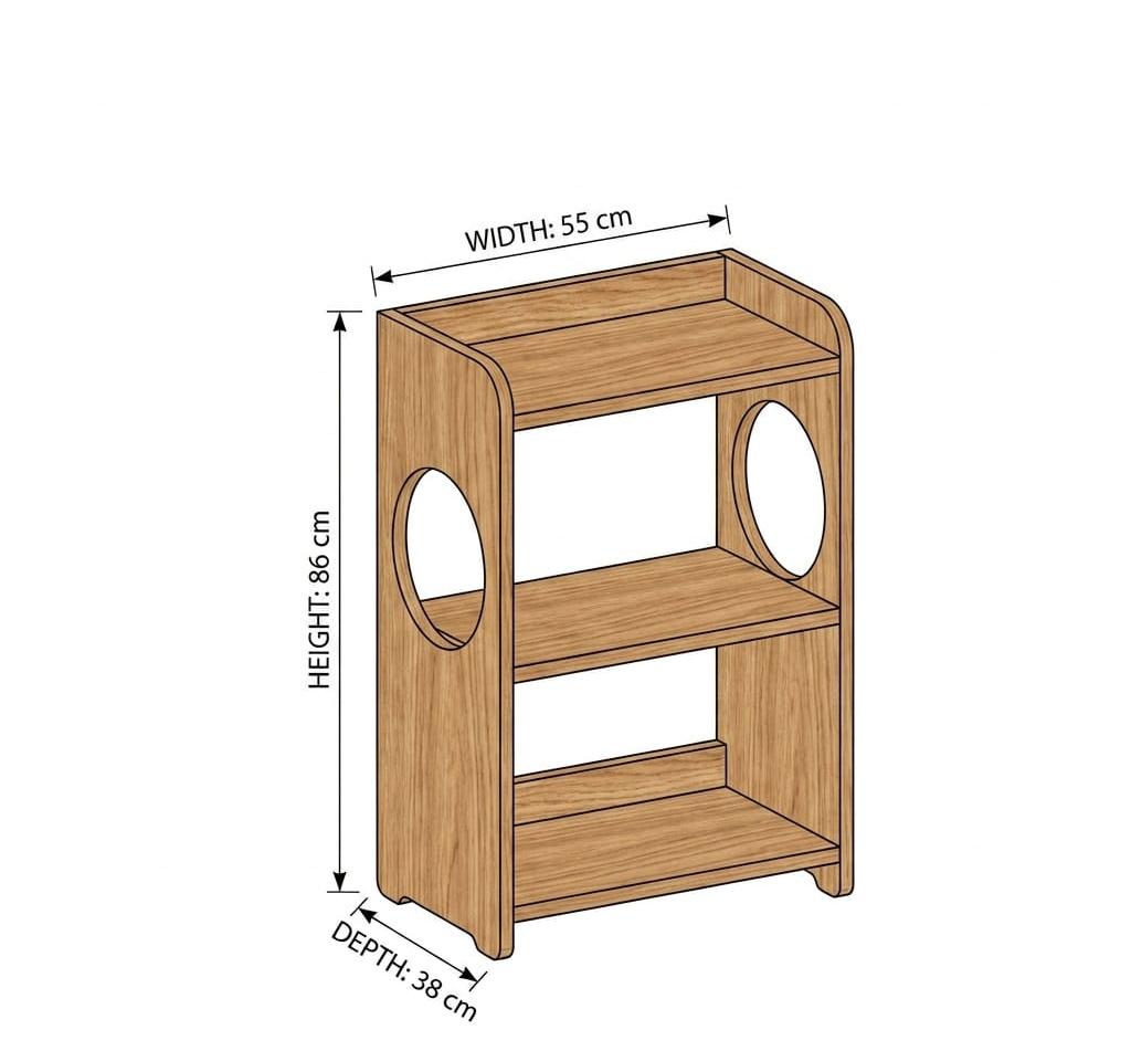 Mid Century Modern Record Player Stand | Vinyl Storage Cabinet | Wooden Turntable Stand | LP Record Shelf